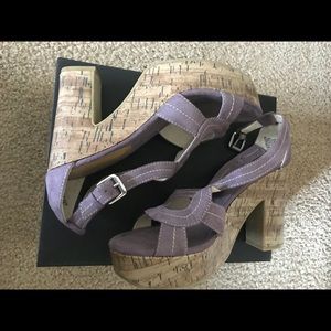 Beautiful lavender block heels